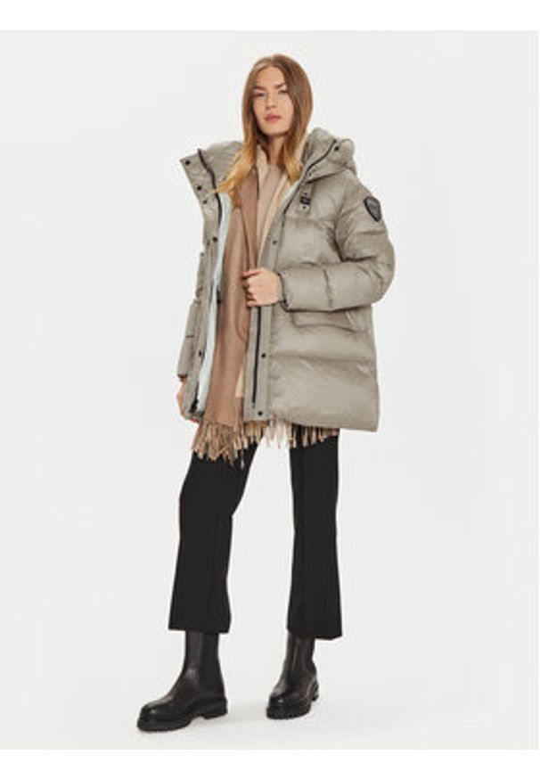 Blauer Kurtka puchowa 24WBLDB03558 Beżowy Regular Fit. Kolor: beżowy. Materiał: syntetyk