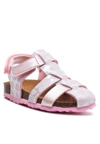 Geox Sandały B Sandal Chalki Girl B452RA 000NF C8010 M Różowy. Kolor: różowy