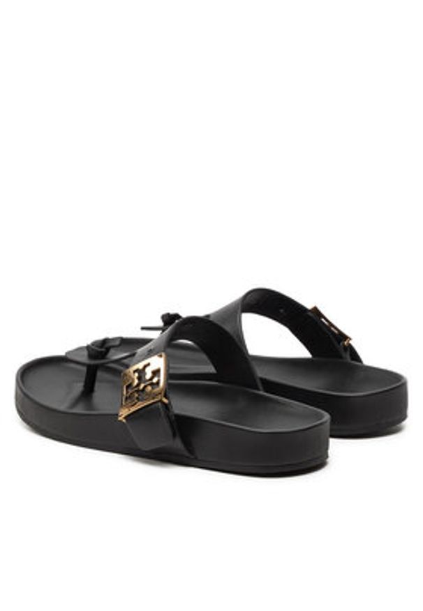 Tory Burch Japonki Mellow Thong Sandal 155190 Czarny. Kolor: czarny. Materiał: skóra