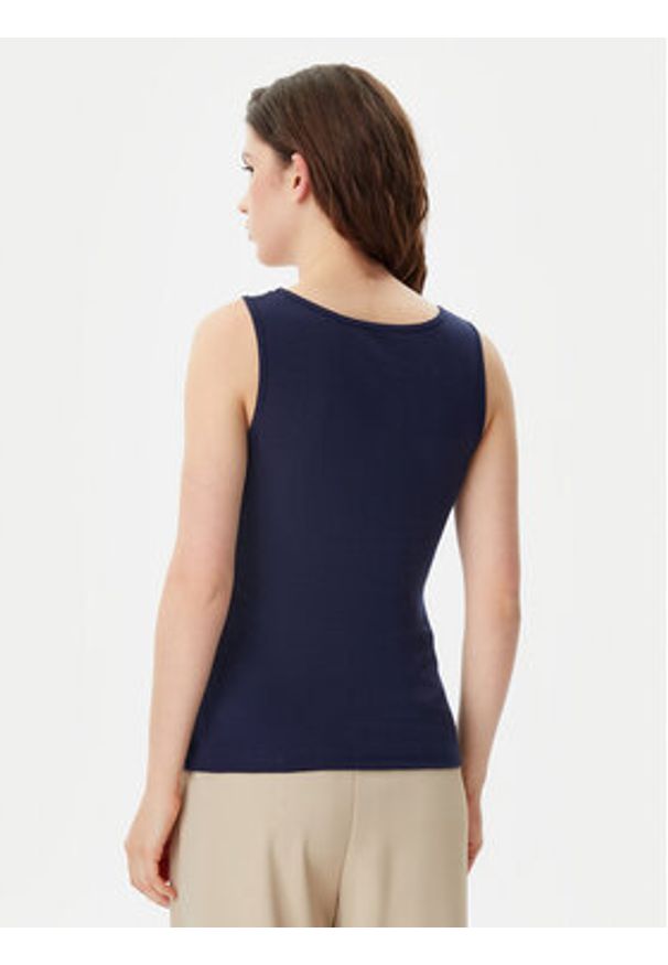 GAP - Gap Top 585421-00 Granatowy Slim Fit. Kolor: niebieski. Materiał: bawełna
