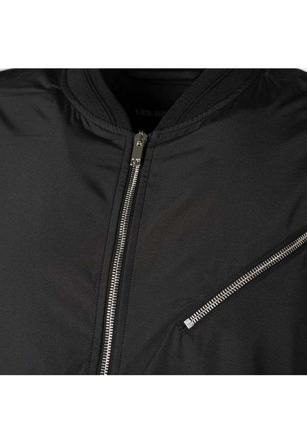 Les Hommes Kurtka "Bomber" | LKO102 250U | Light Weight Nylon Bomber With Multiple Zips | Mężczyzna | Czarny, Grafitowy. Okazja: na co dzień. Kolor: czarny, szary, wielokolorowy. Materiał: nylon. Styl: casual