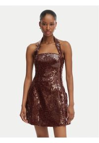 BARDOT - Bardot Sukienka koktajlowa Nevelle 59857DB2 Bordowy Slim Fit. Kolor: czerwony. Materiał: syntetyk. Styl: wizytowy #1