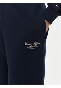 TOMMY HILFIGER - Tommy Hilfiger Spodnie dresowe WW0WW45576 Granatowy Regular Fit. Kolor: niebieski. Materiał: bawełna #5