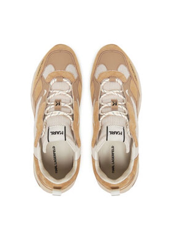 Karl Lagerfeld - KARL LAGERFELD Sneakersy KL52424 Beżowy. Kolor: beżowy. Materiał: skóra