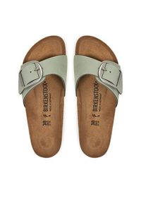 Birkenstock Klapki Madrid Big Buckle 1029293 Zielony. Kolor: zielony. Materiał: skóra #5