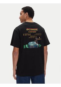 DC Shoes T-Shirt ADYZT05457 Czarny Heritage Fit. Kolor: czarny. Materiał: bawełna
