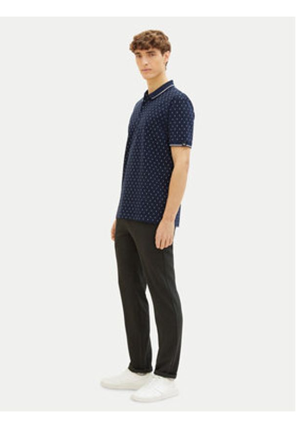 Tom Tailor Denim Polo 1040465 Granatowy Regular Fit. Typ kołnierza: polo. Kolor: niebieski. Materiał: bawełna