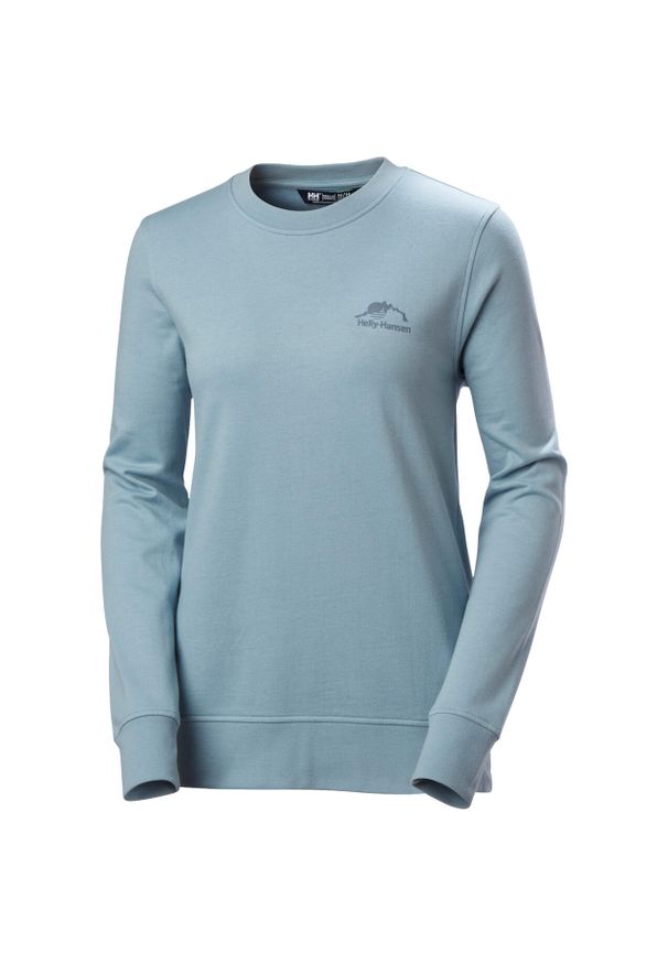 Kobieca bluza z okrągłym dekoltem Helly Hansen Nord Graphic. Kolor: niebieski