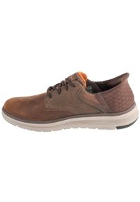 skechers - Buty sportowe Sneakersy męskie, Slip-Ins: Orell - Yates. Kolor: brązowy. Sport: turystyka piesza