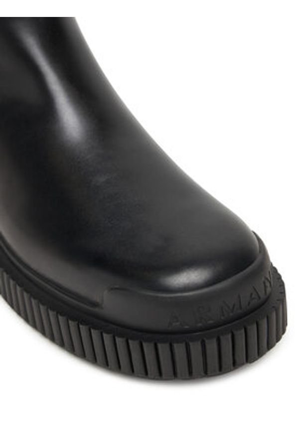 Armani Exchange Botki XW001634 AF17474 UC001 Czarny. Kolor: czarny. Materiał: skóra