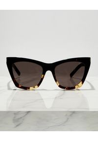 SAINT LAURENT - Okulary przeciwsłoneczne Kate. Kolor: brązowy #4