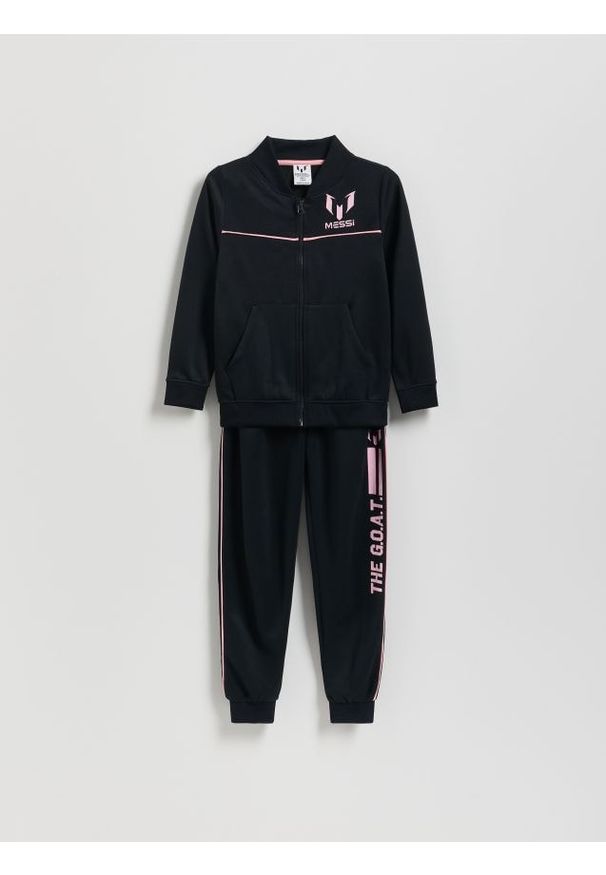 Reserved - Komplet Messi - czarny. Kolor: czarny. Materiał: dzianina