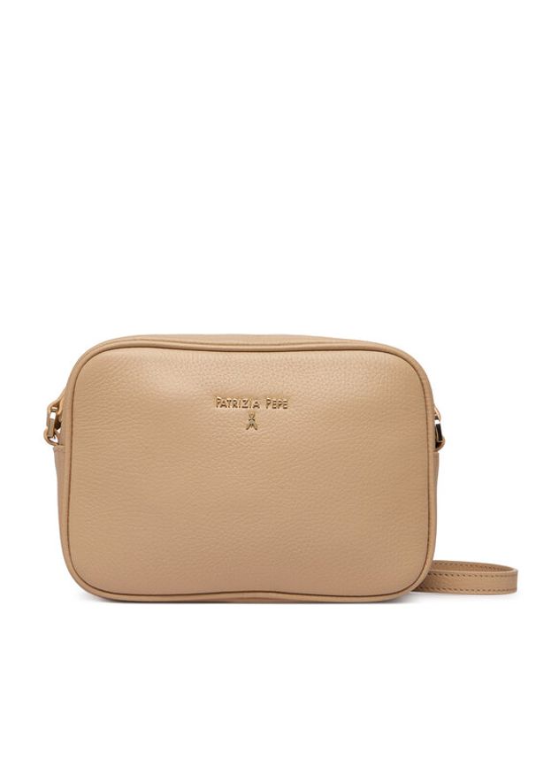 Patrizia Pepe Torebka CB8985/L001-R874 Beżowy. Kolor: beżowy. Materiał: skórzane