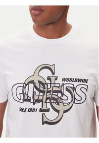 Guess T-Shirt M5BI72 I3Z14 Biały Slim Fit. Kolor: biały. Materiał: bawełna #4