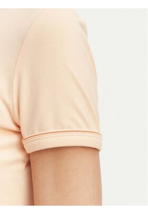 Lacoste T-Shirt TF5289 Pomarańczowy jasny Regular Fit. Kolor: pomarańczowy. Materiał: bawełna