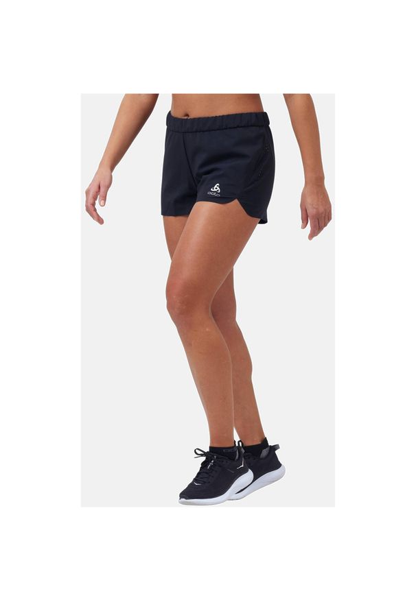 Odlo - Spodenki damskie do biegania Zeroweight 3 inch. Kolor: czarny. Sport: turystyka piesza