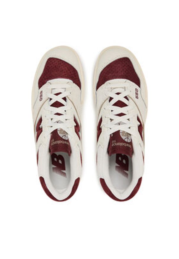 New Balance Sneakersy BB550LEZ Beżowy. Kolor: beżowy. Materiał: skóra, zamsz