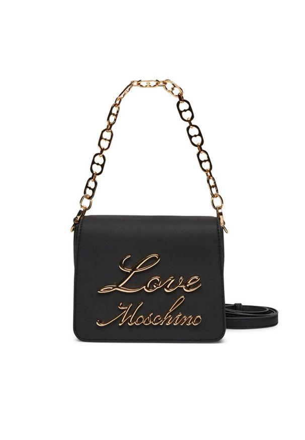 Love Moschino - LOVE MOSCHINO Torebka JC4314PP0LKK0000 Czarny. Kolor: czarny. Materiał: skórzane