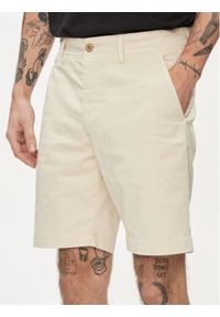 Pepe Jeans Szorty materiałowe Regular Chino Short PM801092 Beżowy Regular Fit. Kolor: beżowy. Materiał: bawełna