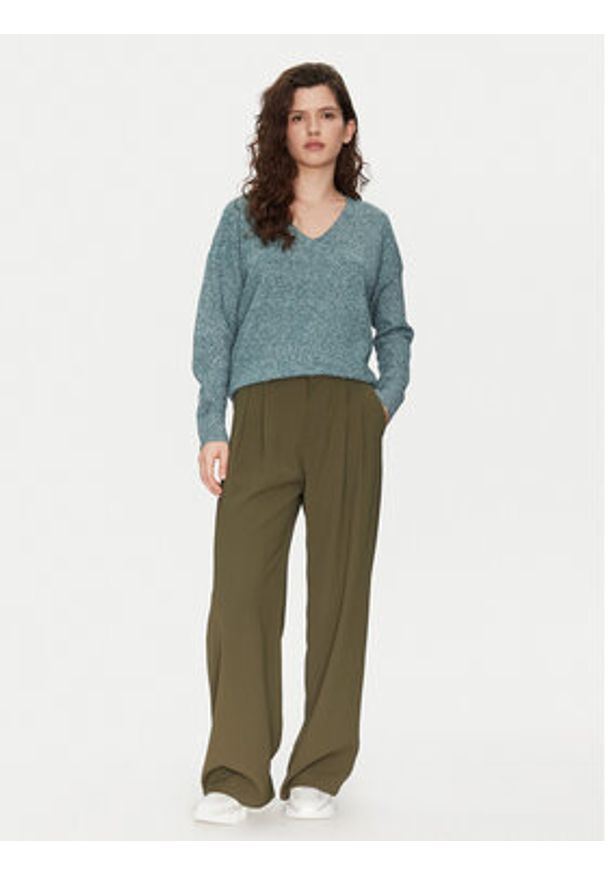 only - ONLY Sweter Rica 15224360 Zielony Regular Fit. Kolor: zielony. Materiał: syntetyk