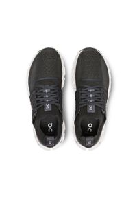 On Running - Buty do biegania męskie On Cloudswift 3. Kolor: czarny. Materiał: materiał, syntetyk. Szerokość cholewki: normalna. Sport: bieganie
