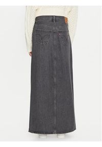 Levi's® Spódnica jeansowa A7512-0003 Czarny Regular Fit. Kolor: czarny. Materiał: bawełna