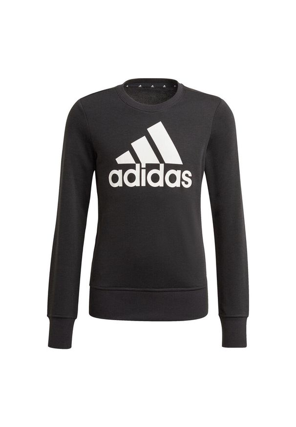 Adidas - Bluza dla dzieci adidas Essentials Big Logo Sweattshirt czarna GP0040. Kolor: czarny, biały, wielokolorowy. Sport: joga i pilates