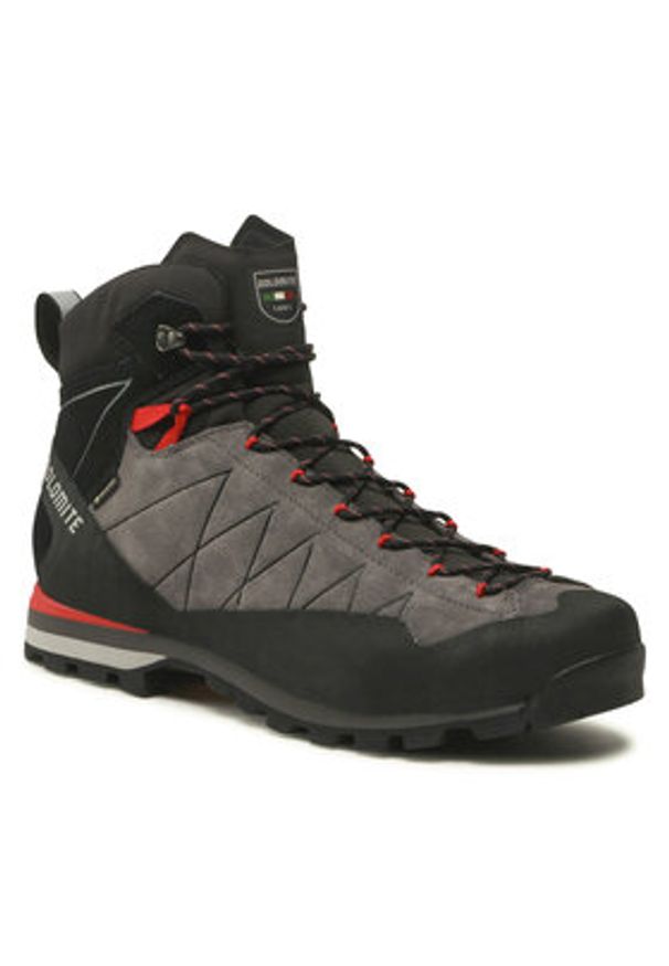 Dolomite Trekkingi Crodarossa Hi Gtx Ms GORE-TEX 289241-1227020 Szary. Kolor: szary. Materiał: skóra, zamsz. Technologia: Gore-Tex. Sport: turystyka piesza