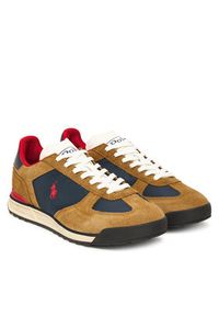 Polo Ralph Lauren Sneakersy 809974040001 Brązowy. Kolor: brązowy. Materiał: skóra, zamsz #4
