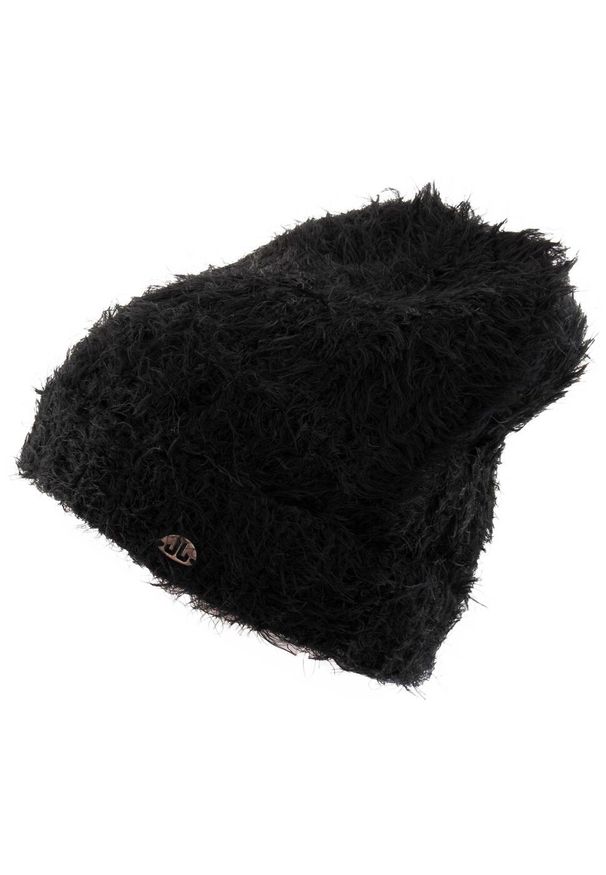 XTASY - Ciepły damski zimowy kapelusz Jam Jam. Kolor: czarny. Materiał: wełna, poliamid, akryl. Sezon: zima. Styl: elegancki