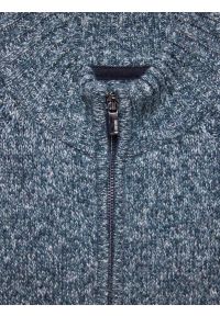 Big-Star - Sweter męskie rozpinany melanżowy niebieski Dionis 402. Okazja: do pracy, na uczelnię, na co dzień. Kolor: niebieski. Materiał: bawełna, jeans, materiał, dzianina. Wzór: melanż. Styl: casual, elegancki