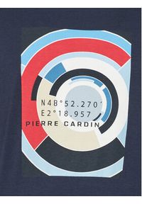 Pierre Cardin T-Shirt 21050/000/2101 Granatowy Modern Fit. Kolor: niebieski. Materiał: bawełna
