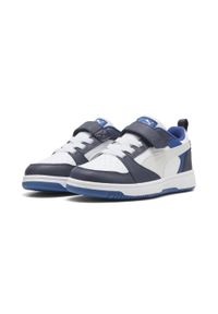 Puma - Dziecięce sneakersy PUMA Rebound V6 Lo PUMA. Kolor: czarny, biały, szary, wielokolorowy. Sport: turystyka piesza