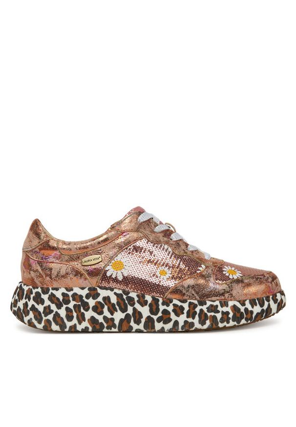 Laura Vita Sneakersy Nikito 52 Różowy. Kolor: różowy. Materiał: skóra