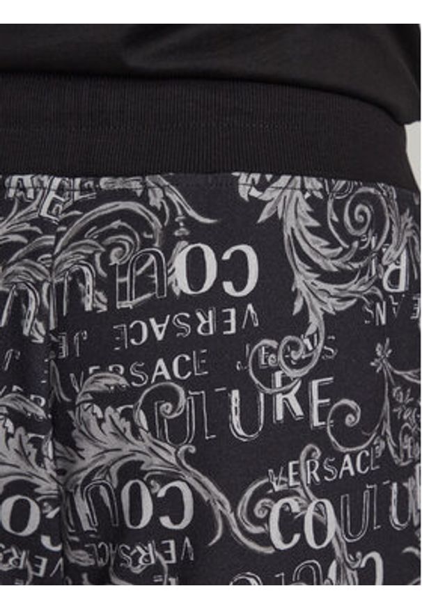 Versace Jeans Couture Szorty sportowe 74GAD3B0 Czarny Regular Fit. Kolor: czarny. Materiał: bawełna. Styl: sportowy
