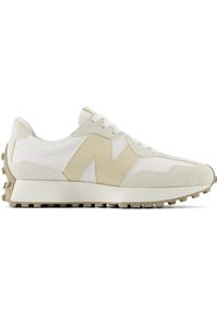 Buty damskie New Balance WS327KG – beżowe. Okazja: na co dzień. Kolor: beżowy. Materiał: guma, skóra, zamsz, dresówka, materiał, syntetyk. Szerokość cholewki: normalna. Sezon: wiosna