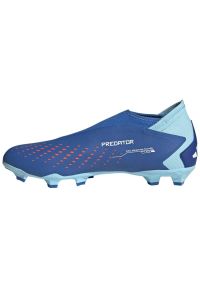 Adidas - Buty piłkarskie adidas Predator Accuracy.3 Ll Fg M GZ0019 niebieskie. Kolor: niebieski. Materiał: syntetyk, guma. Sport: piłka nożna