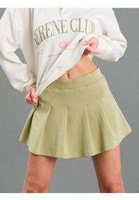 Sinsay - Spódnico-spodenki z zakładkami - niebieski. Kolor: niebieski #1