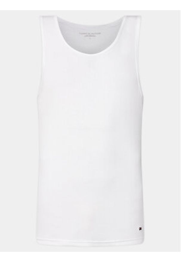TOMMY HILFIGER - Tommy Hilfiger Komplet 3 tank topów UM0UM03179 Biały Slim Fit. Kolor: biały. Materiał: syntetyk, bawełna