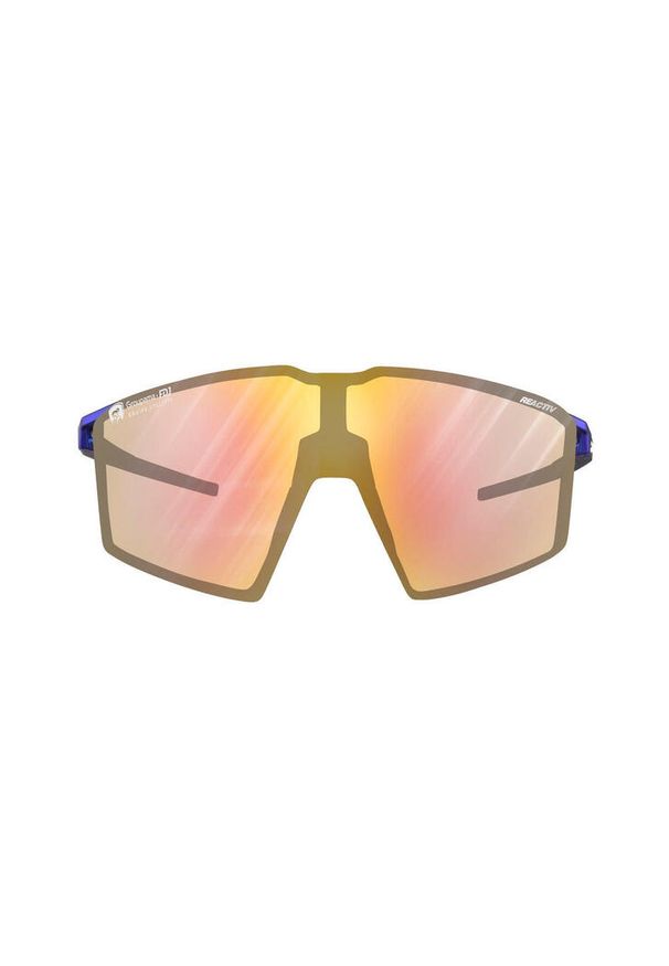 JULBO - Okulary fotochromowe Julbo EDGE Groupama - FDJ Reactiv kat.1-3 Light Amplifier. Kolor: niebieski, wielokolorowy, biały. Sport: turystyka piesza