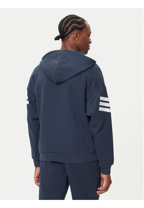 Adidas - adidas Bluza Future Icons 3-Stripes JW7107 Granatowy Regular Fit. Kolor: niebieski. Materiał: bawełna