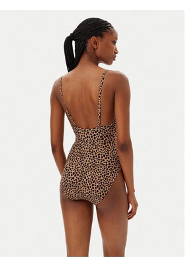 MICHAEL Michael Kors Strój kąpielowy MM54115 Beżowy. Kolor: beżowy. Materiał: syntetyk