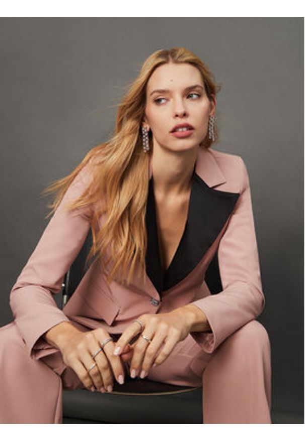 Artigli Marynarka ACGI000048 Różowy Regular Fit. Kolor: różowy. Materiał: syntetyk