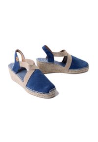 Toni Pons - TONI PONS TONA indigo, espadryle damskie. Kolor: niebieski. Obcas: na koturnie