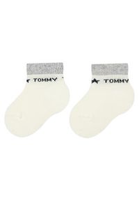 TOMMY HILFIGER - Tommy Hilfiger Zestaw 3 par wysokich skarpet dziecięcych 701222675 Kolorowy. Materiał: bawełna, materiał. Wzór: kolorowy