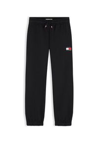 TOMMY HILFIGER - Tommy Hilfiger Spodnie dresowe KS0KS00715 S Czarny Regular Fit. Kolor: czarny. Materiał: bawełna #3