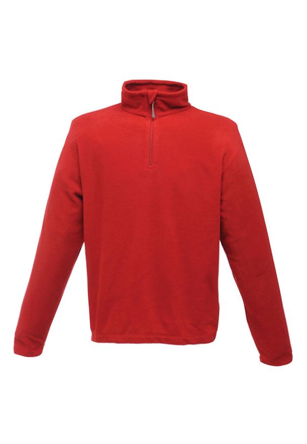 Regatta - Męski Polar Bluza Polarowa Top (170gsm). Kolor: czerwony. Materiał: polar. Sezon: zima. Styl: sportowy. Sport: turystyka piesza