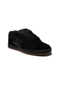 DC Shoes - Skórzane buty dla Mężczyzn GAVELER Czarny. Kolor: brązowy, zielony, wielokolorowy. Materiał: guma, skóra. Szerokość cholewki: normalna