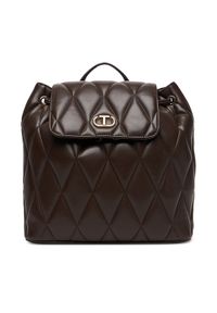TwinSet - TWINSET Plecak 252TB7055 Brązowy. Kolor: brązowy. Materiał: skóra