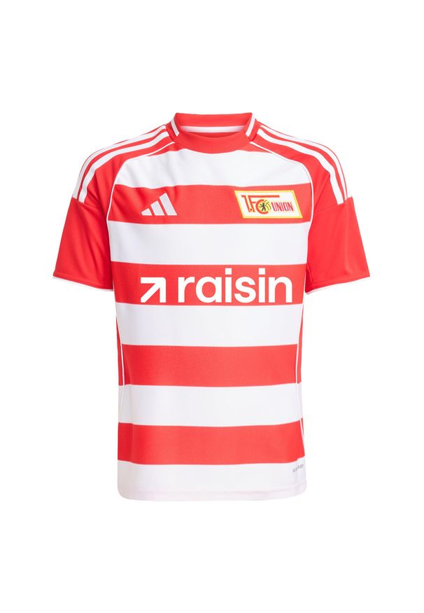 Adidas - Koszulka 1. FC Union Berlin 25/26 Home Kids. Kolor: czerwony, różowy, biały, wielokolorowy. Sport: piłka nożna